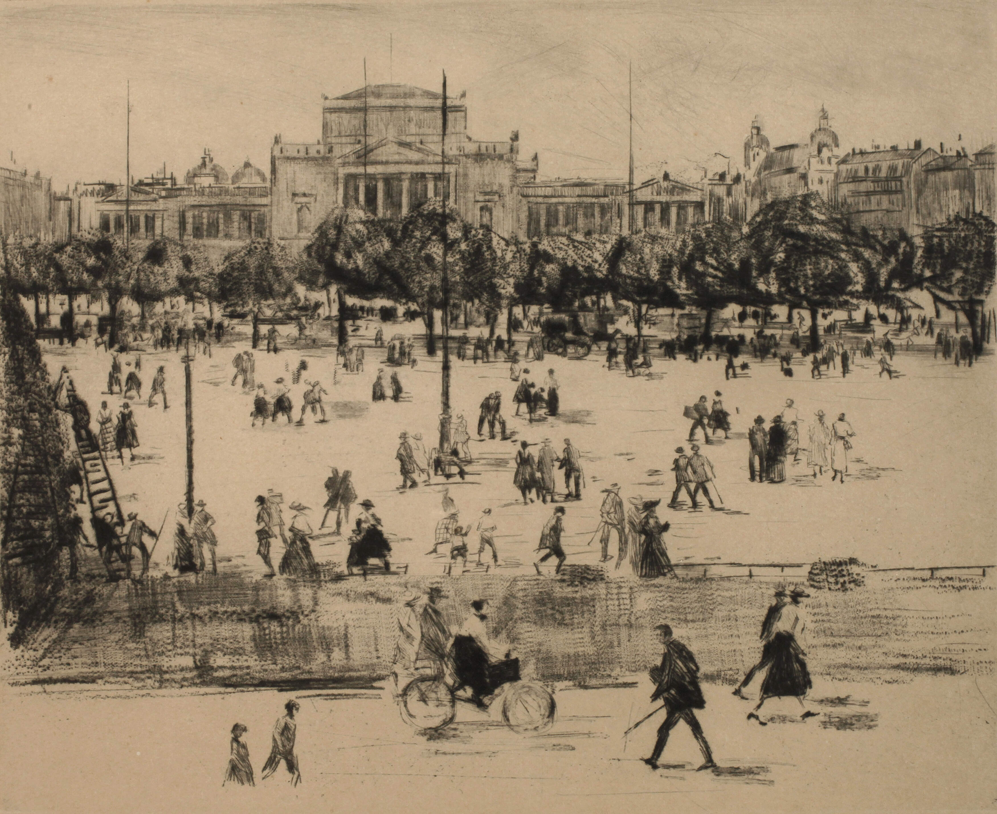 Paul Peschke, Der Augustusplatz in Leipzig