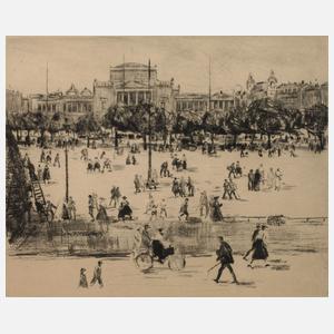 Paul Peschke, Der Augustusplatz in Leipzig