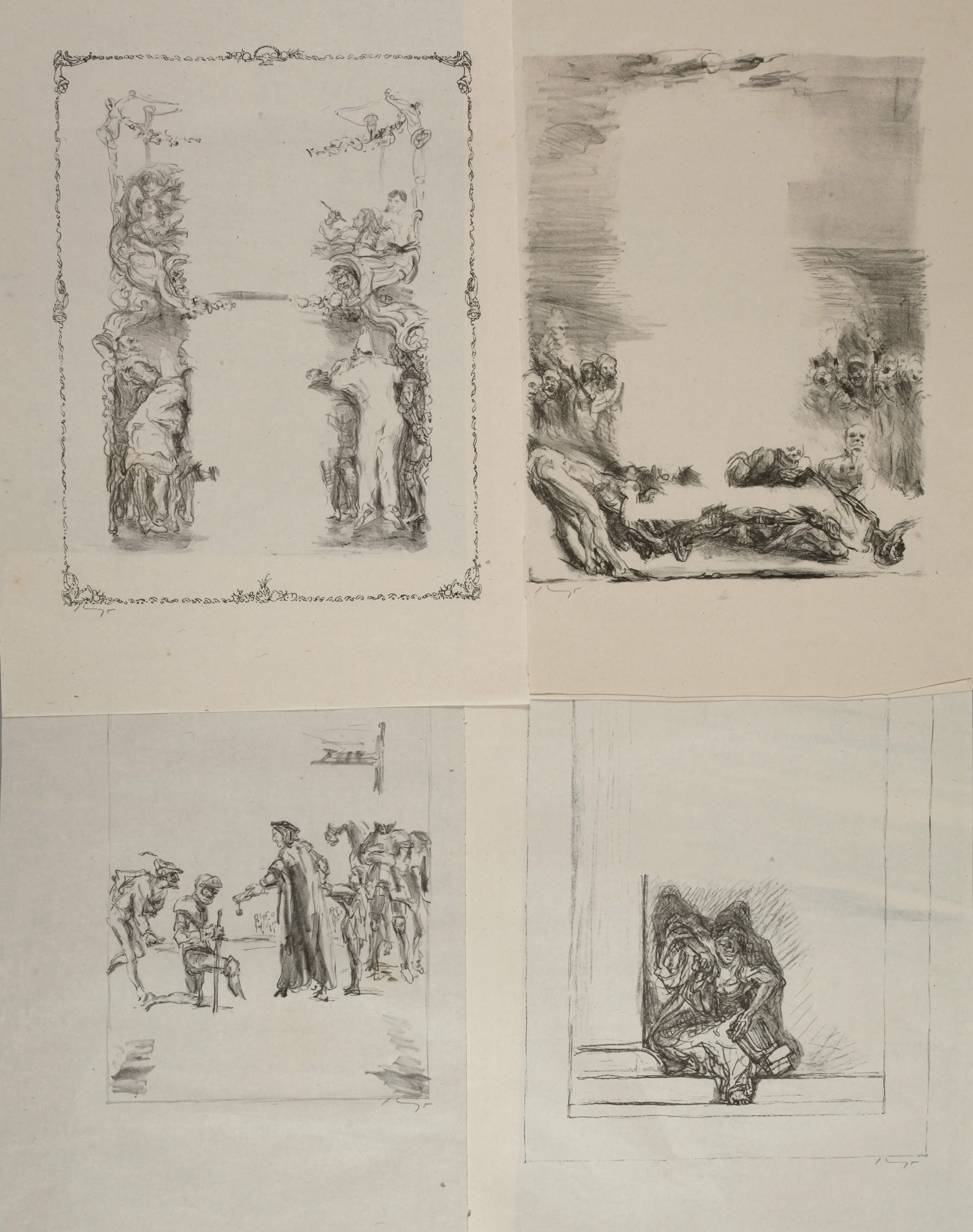 Prof. Max Slevogt, Konvolut Graphiken