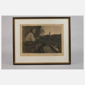 Prof. Hans Thoma, "Feierabend"