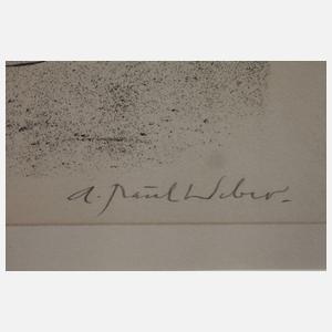 Prof. A. Paul Weber, Der Fuchs und der Esel