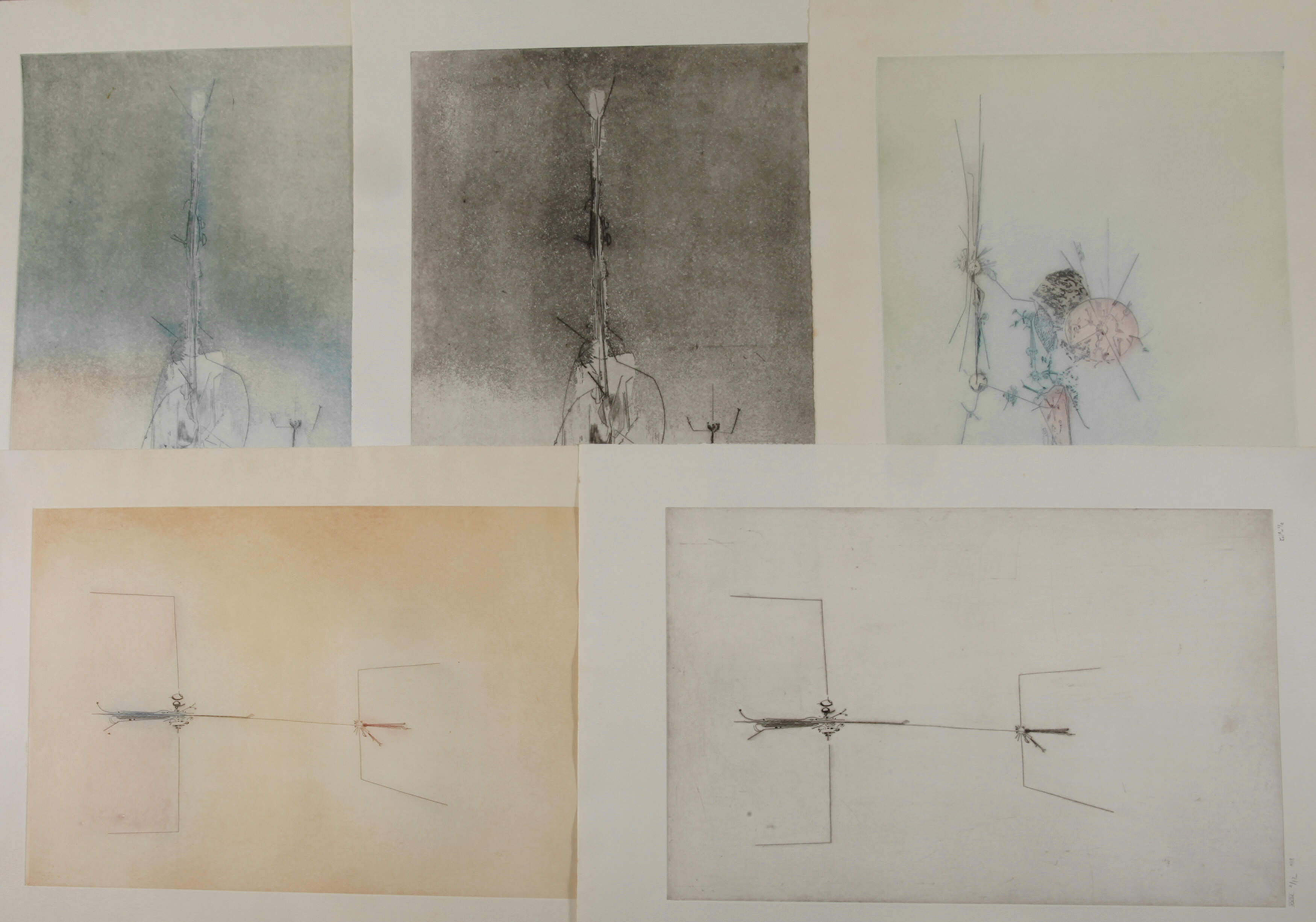 William Lawrence Compton, Konvolut Radierungen