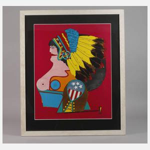 Richard Lindner, "Miss American Indian"