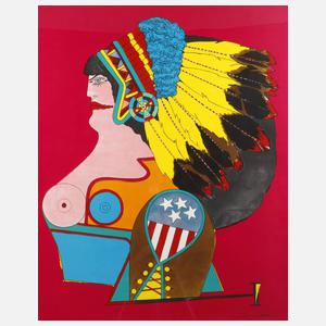 Richard Lindner, "Miss American Indian"