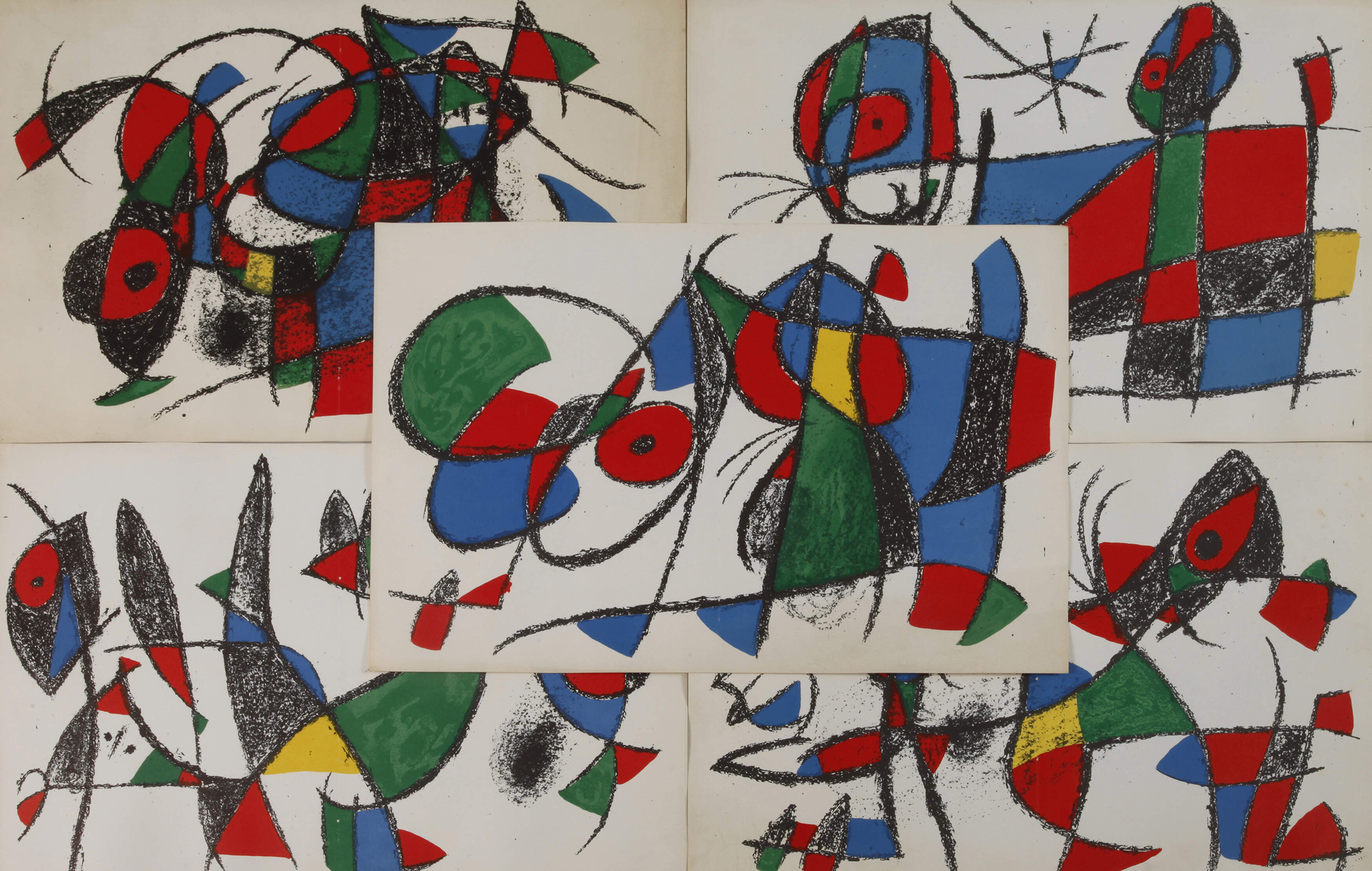 Joan Miró, Fünf Abstrakte Kompositionen