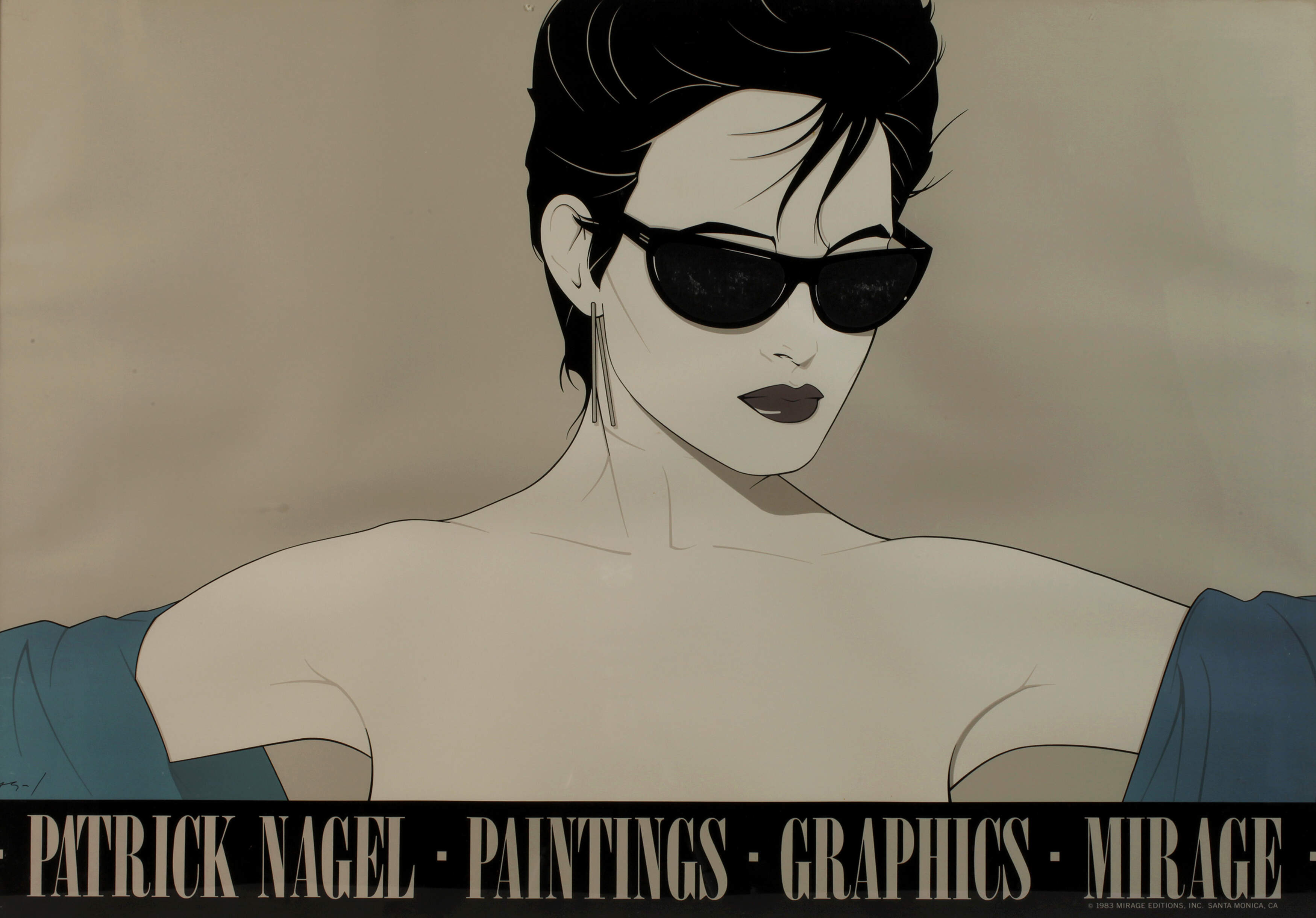 Patrick Nagel, Frau mit Sonnenbrille