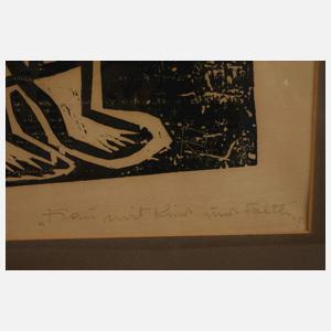 "Frau mit Kind und Falter"