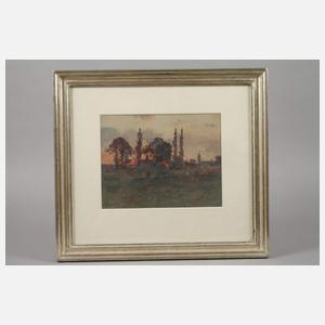 Ferdinand Bassot, Landschaft in der Dämmerung