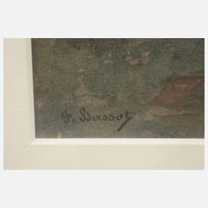 Ferdinand Bassot, Landschaft in der Dämmerung