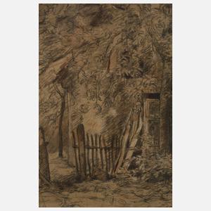 Prof. Anton Burger, attr., Das alte Gartenhaus