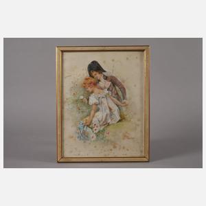 M. Duboy, Junge Liebespaare im Park