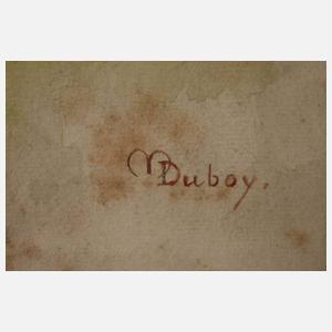 M. Duboy, Junge Liebespaare im Park