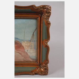 Grothe, Paar Aquarelle Kolonialzeit