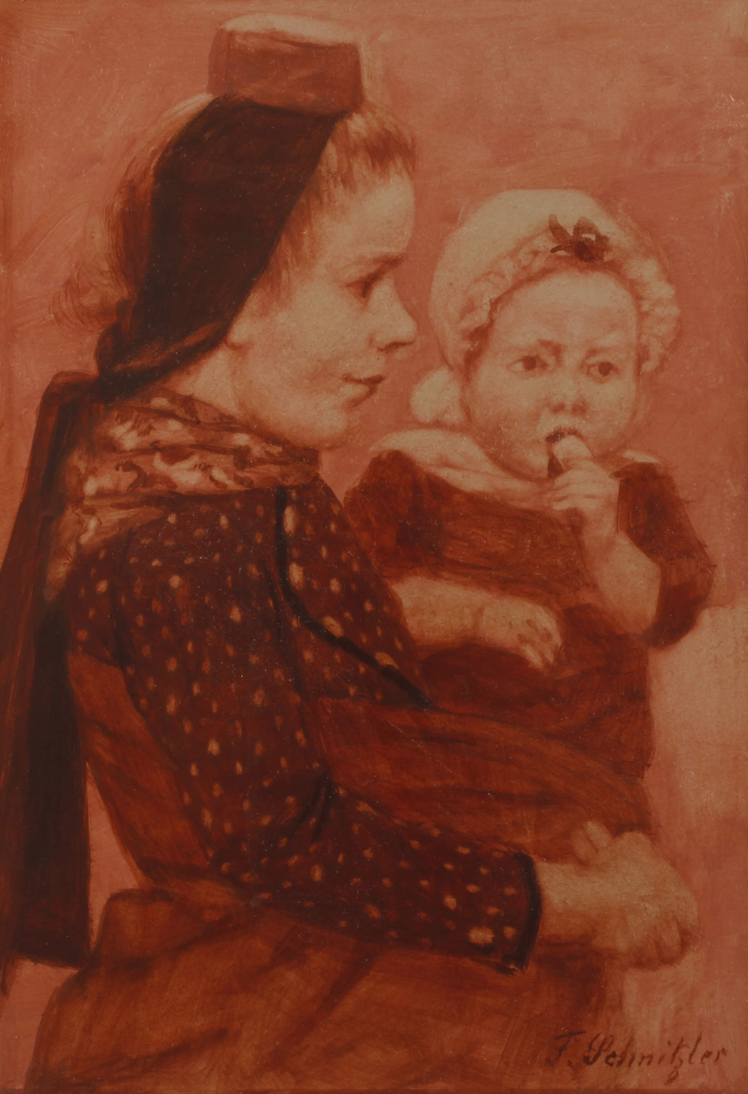 Fritz Schnitzler, Schwälmer Bäuerin mit Kind