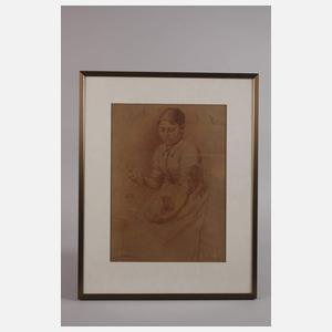 Fritz Schnitzler, Zinn putzendes Mädchen