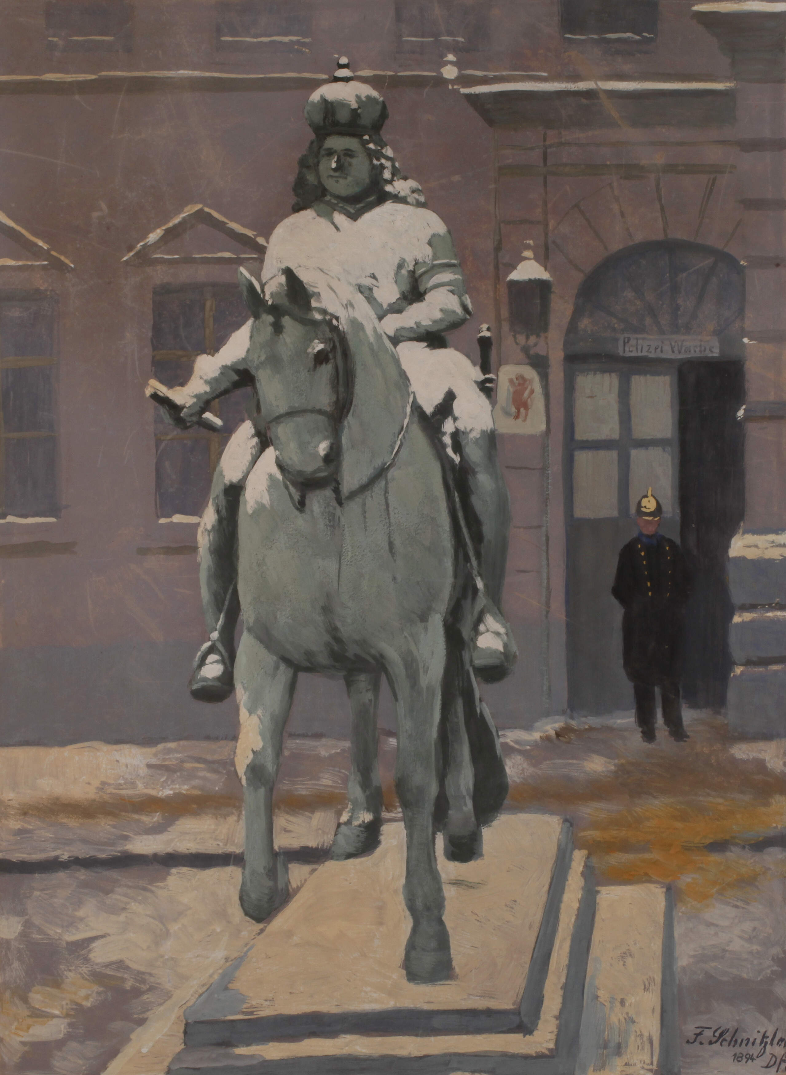 Fritz Schnitzler, Am Reiterdenkmal