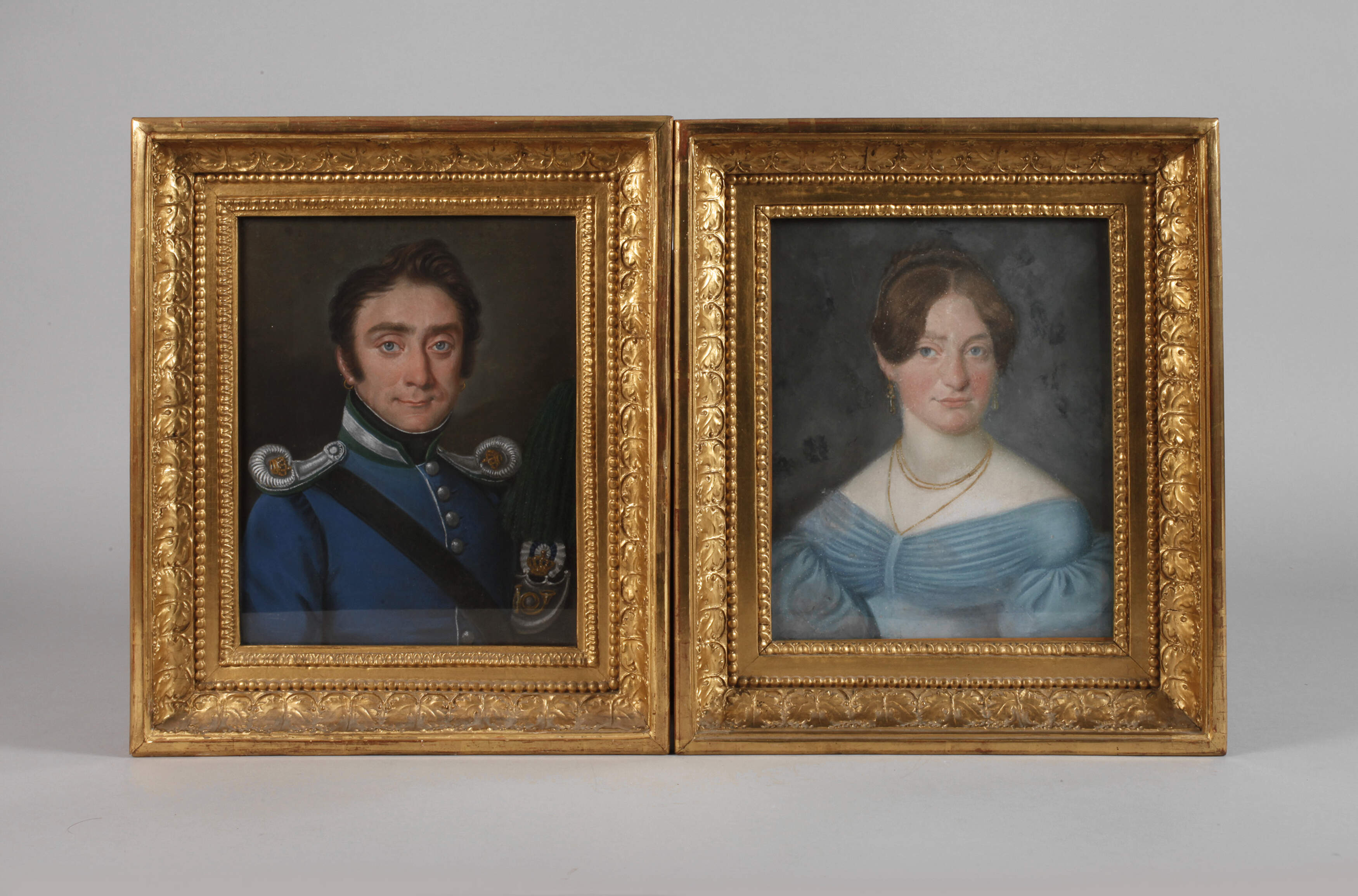 Paar Biedermeierportraits