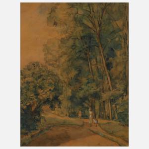 L. Engelbrecht, Spaziergänger im Park