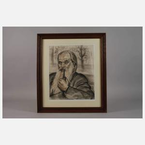 Ernst Holzhäuser, Pfeife rauchender Mann