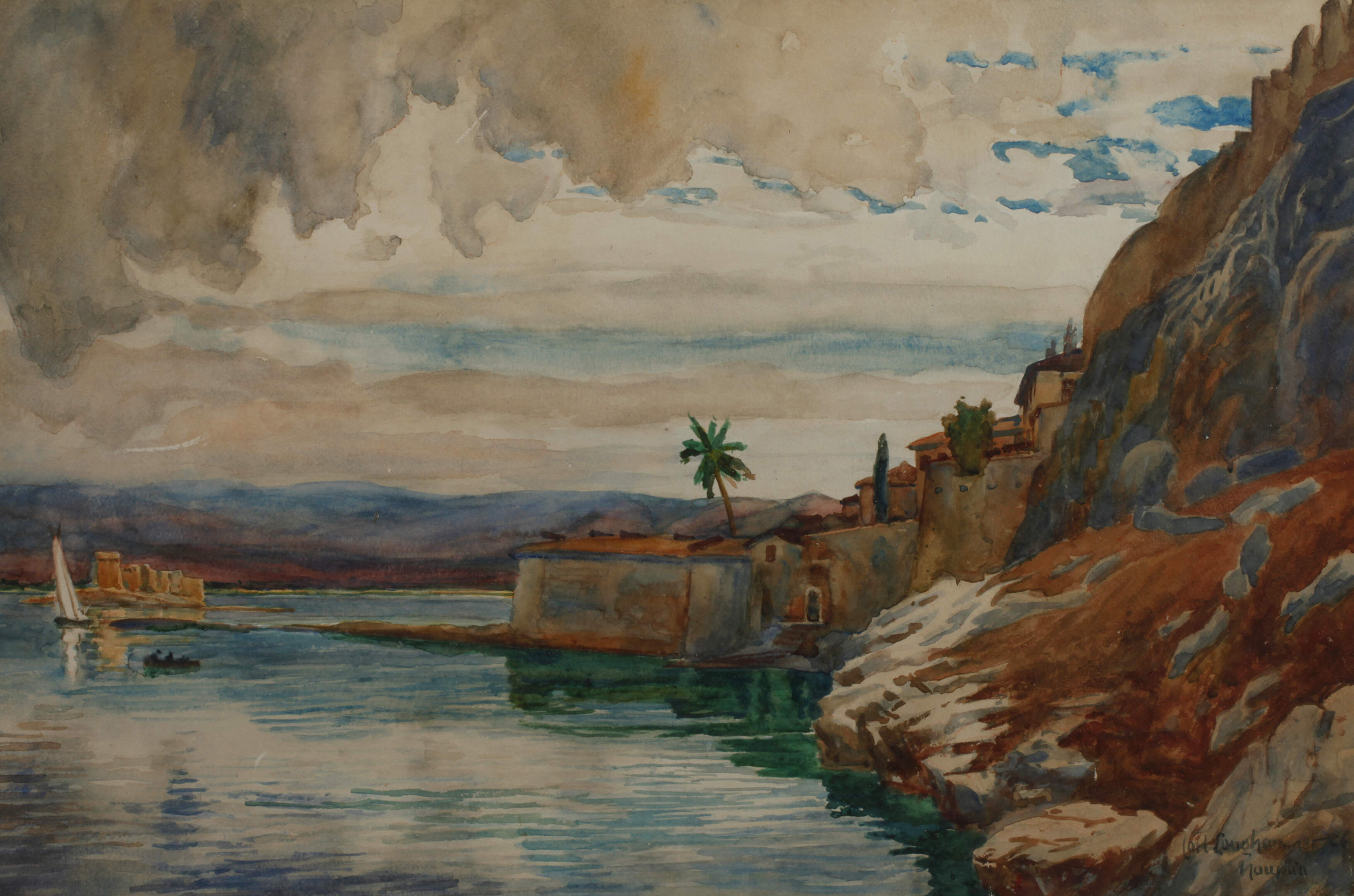 Prof. Carl Langhammer, An der Felsküste