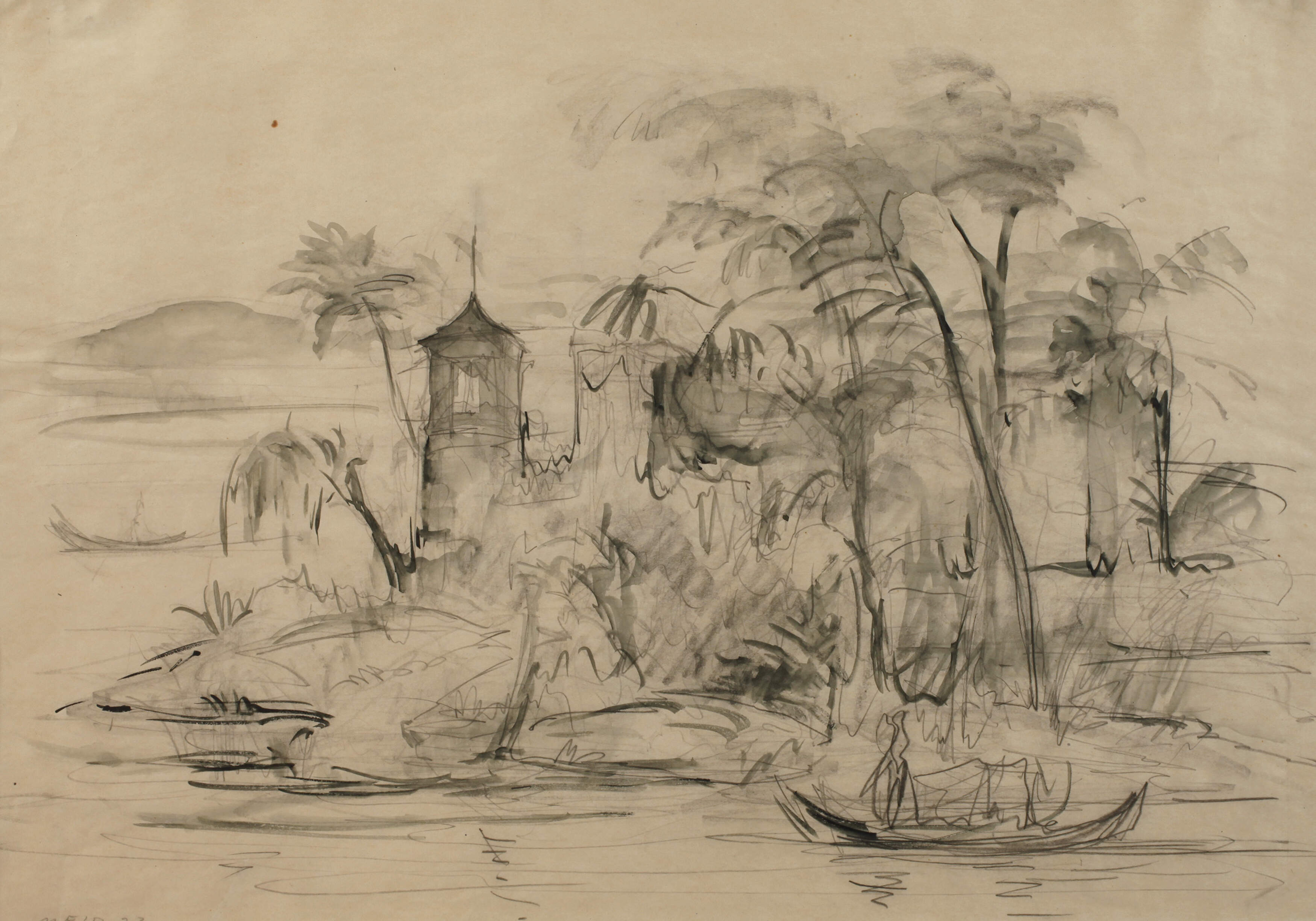 Prof. Hans Meid, Am Seeufer