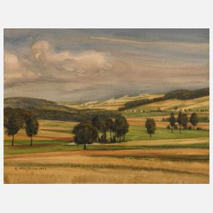 E. Meißner, Weite Sommerlandschaft