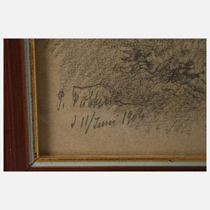 Paul Tübbecke, Blick auf ein Wäldchen