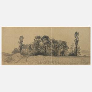 Paul Tübbecke, Blick auf ein Wäldchen