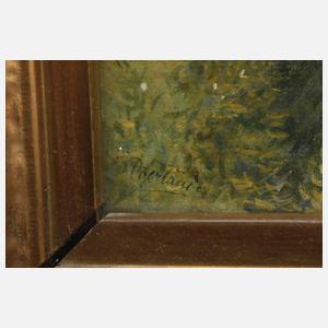 Adolf Oberländer, Der Plausch am Gartenzaun