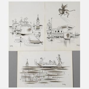 Shmuel Katz, Karikaturen zu Venedig