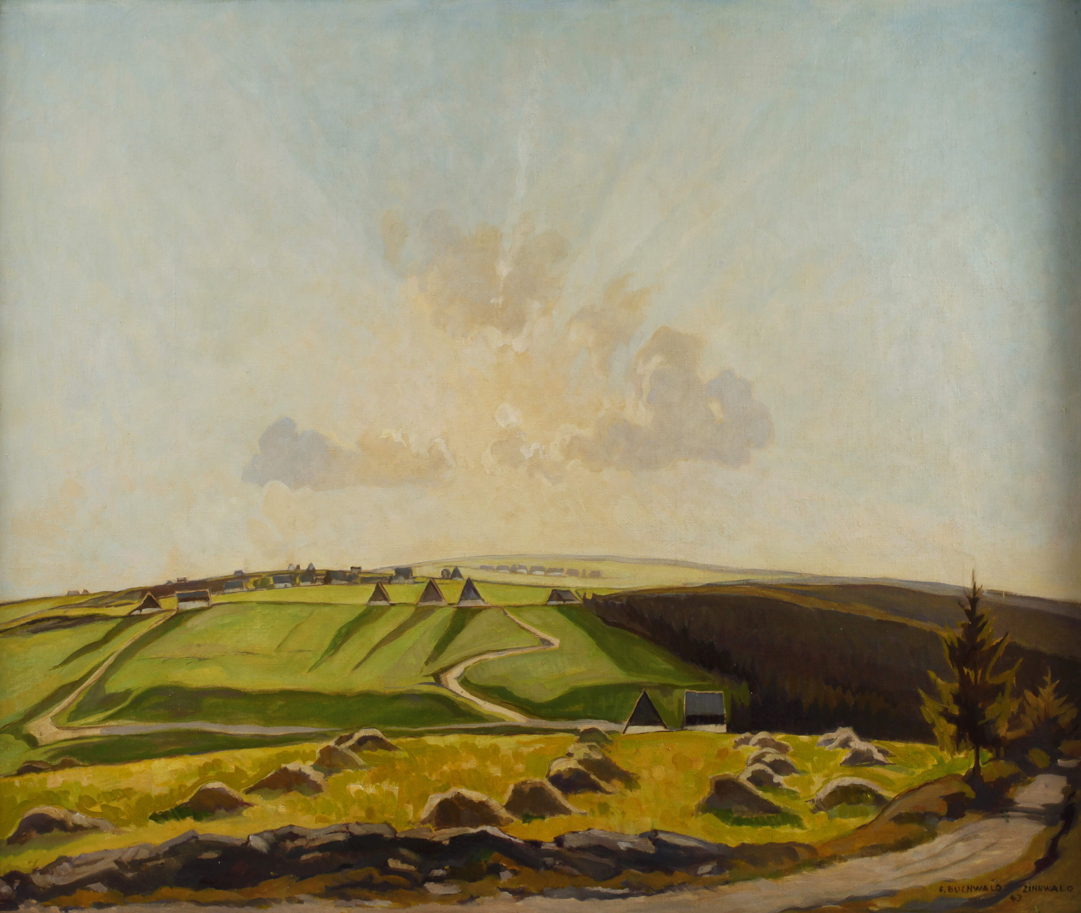 Erich Buchwald-Zinnwald, Bei Zinnwald-Georgenfeld