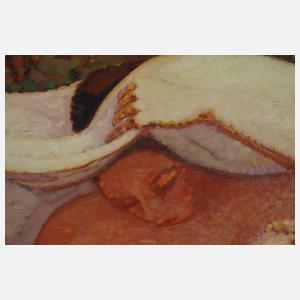 Prof. Richard Dreher, Pointillistischer Damenakt