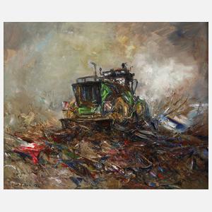 Manfred Feiler, Bulldozer auf der Müllkippe