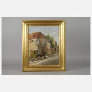 Walter Friederici, Straßenszene mit Postkutsche