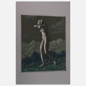 Walter Gasch, Akt in nächtlicher Landschaft