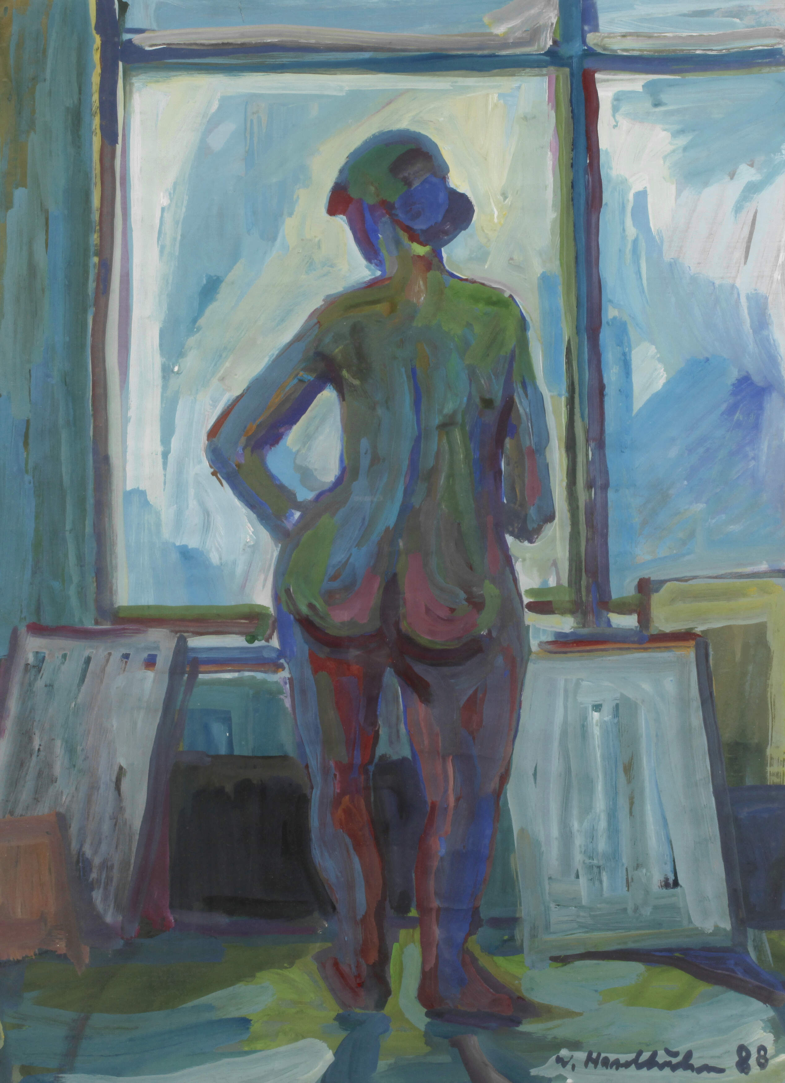 Werner Haselhuhn, Stehender Akt