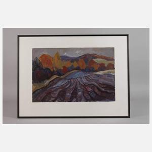 Werner Haselhuhn, "Felder im Herbst"