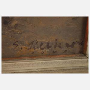 Ernst Hecker, Kühe im Stall