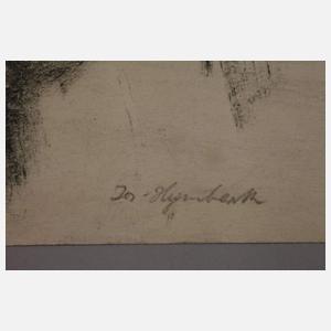 Prof. Josef Hegenbarth, Sitzende alte Dame