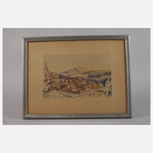 Georg Höhlig, attr., Winter in Johanngeorgenstadt