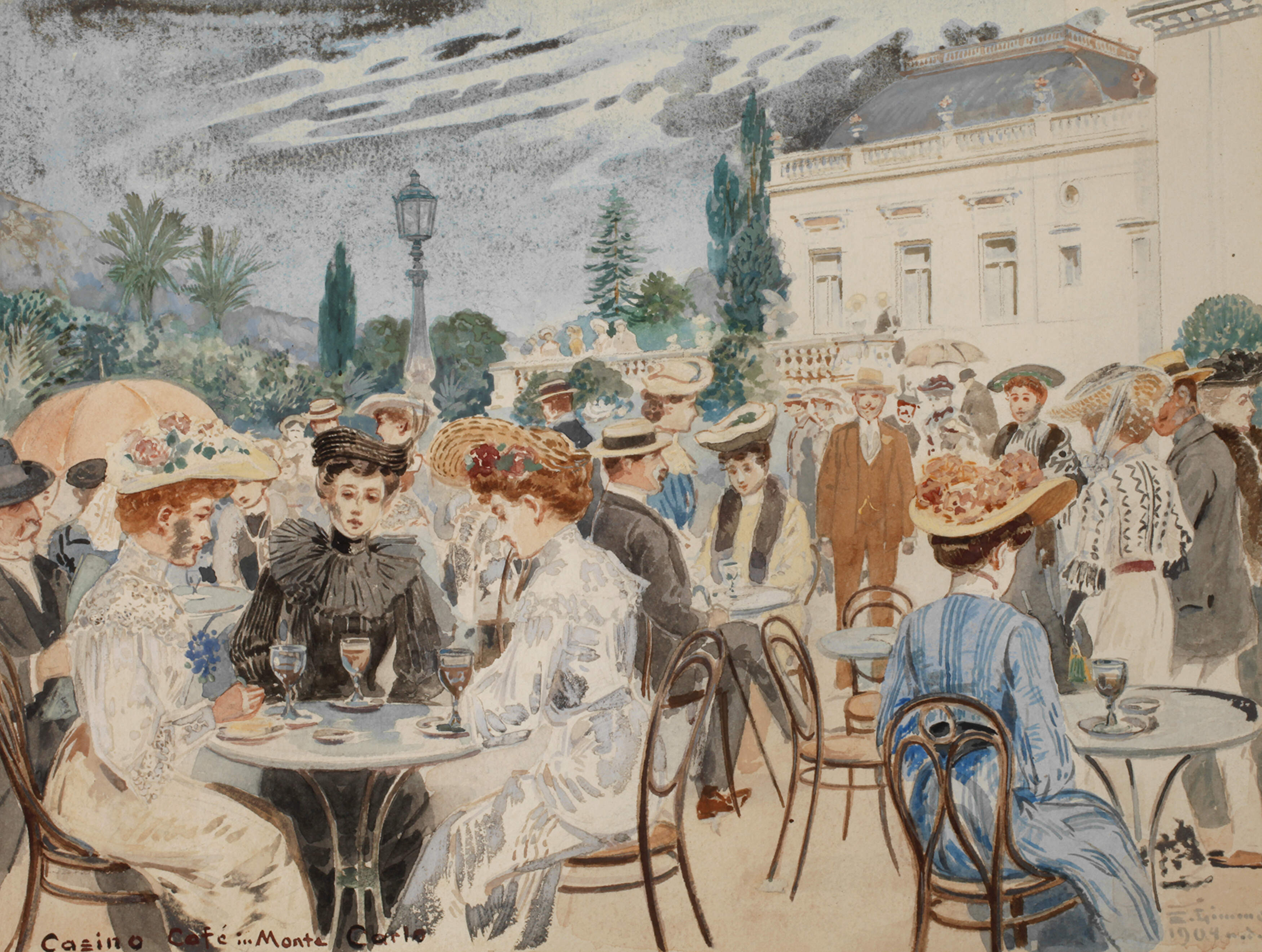 Emil Limmer,"Casino Café in Monte Carlo"