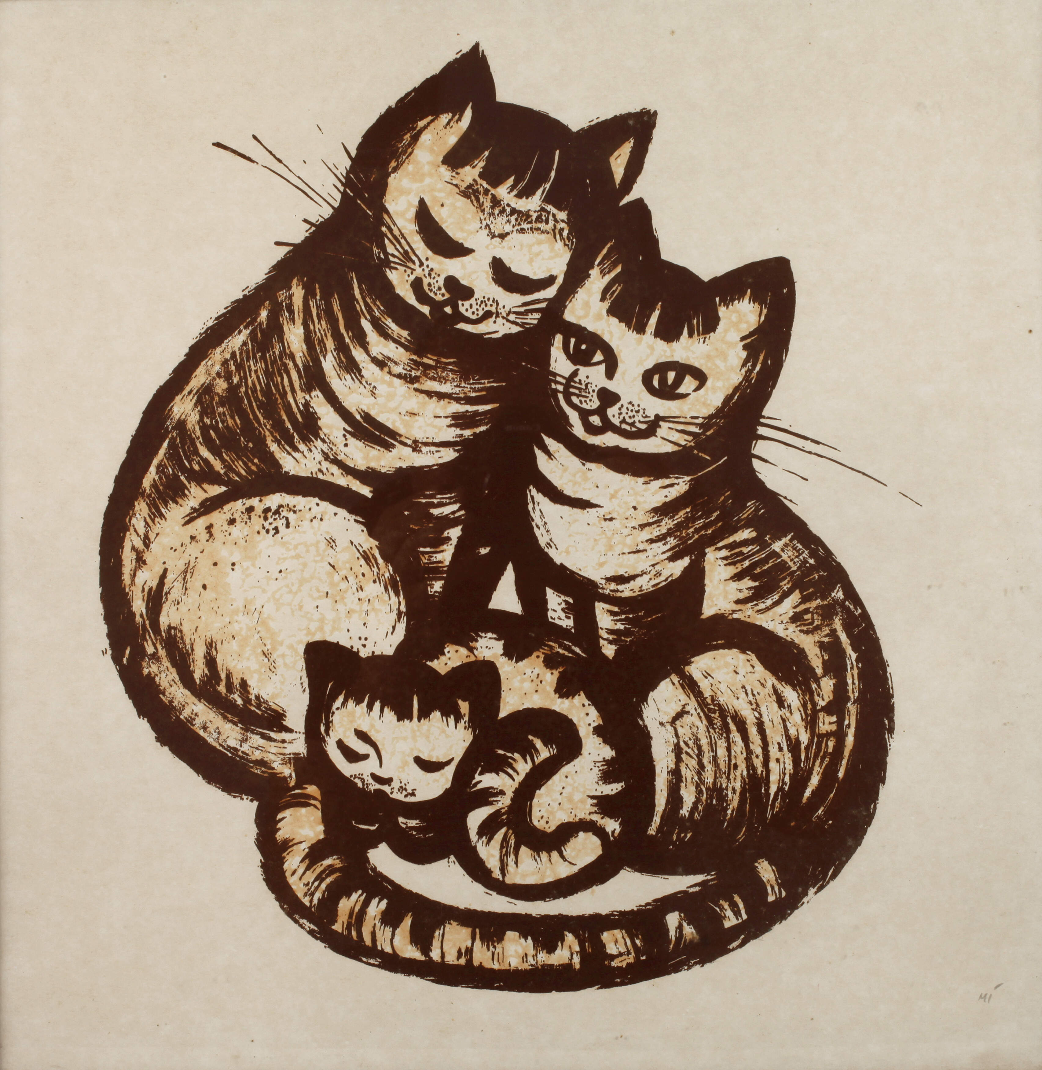 Prof. Paul Michaelis, attr., Katzen