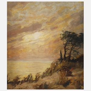 Hans Münnich, attr. Abend am Ostseestrand