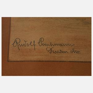 Rudolf Poeschmann, Altmarkt von Plauen im Winter