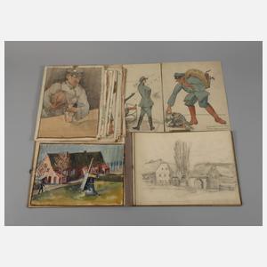 Kurt Hermann Wittlinger, Konvolut Zeichnungen