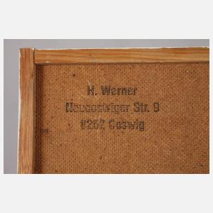 Prof. Heinz Werner, attr., Wellen am Strand