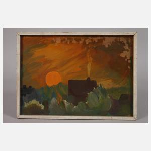 Prof. Heinz Werner, attr., Untergehende Sonne