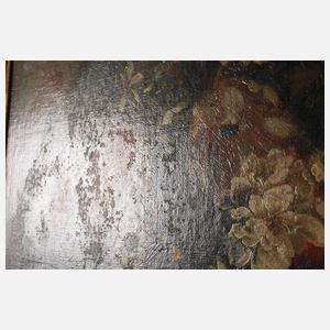 Mutter Gottes in einer Blumengirlande