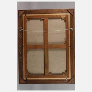 Mutter Gottes in einer Blumengirlande