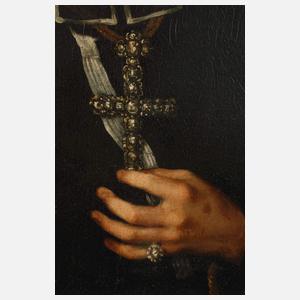 Geistlicher mit Diamantenkreuz